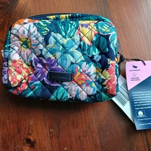 Vera Bradley Mini Cosmetic Bag in Happy Blooms NWT